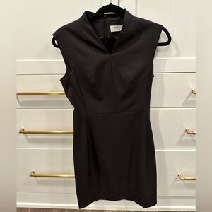 Mm LaFleur knee length black dress